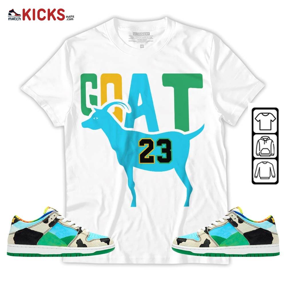 GOAT 23 Air Sneaker Shirt Match Chunky Dunky 13s, SB Dunk Chunky Dunky MKO T-Shirt