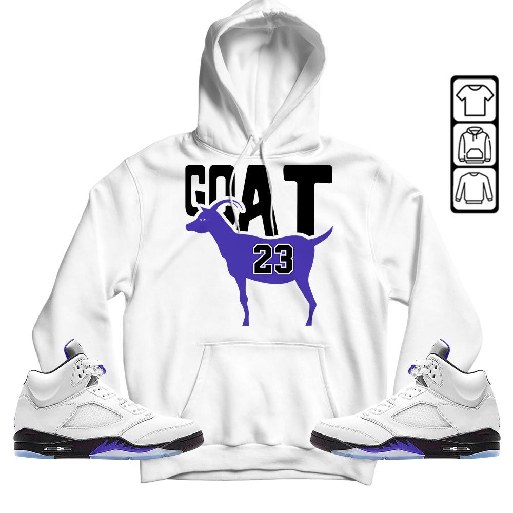 GOAT 23 Air Sneaker Shirt Match Dark Concord 5s, Jordan 5 Retro Concord MKO T-Shirt