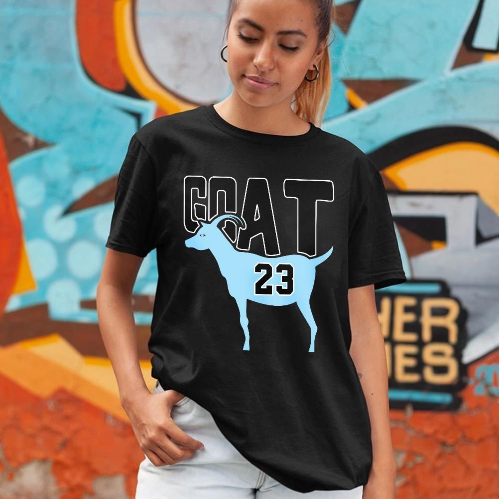 GOAT 23 Air Sneaker Shirt Match Dunk High Blue Chill, Dunk High Homer Simpson MKO T-Shirt GOAT 23 Air Sneaker Shirt Match Dunk High Blue Chill, Dunk High Homer Simpson MKO T-Shirt