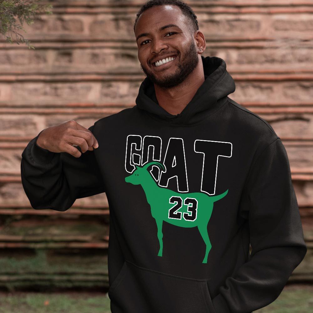 GOAT 23 Air Sneaker Shirt Match Lucky Green 2s, Jordan 2 Lucky Green MKO T-Shirt GOAT 23 Air Sneaker Shirt Match Lucky Green 2s, Jordan 2 Lucky Green MKO T-Shirt