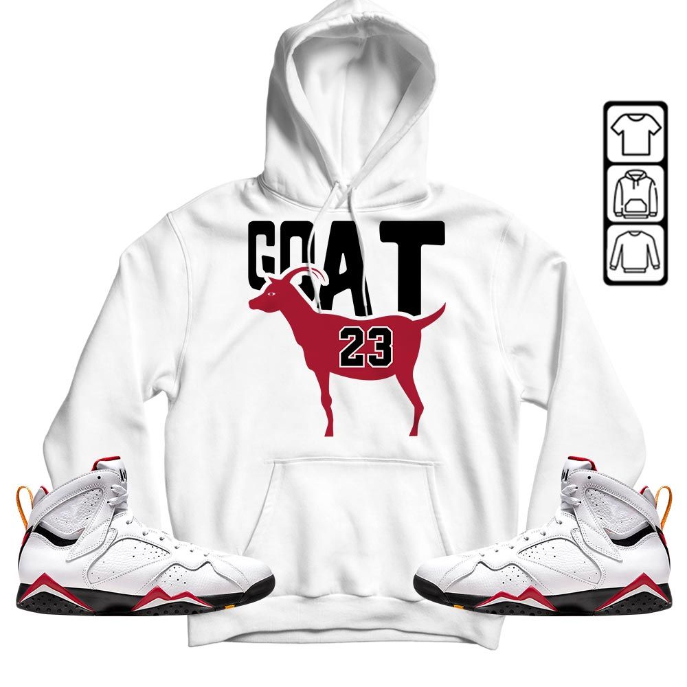 GOAT 23 Air Sneaker Shirt Match OG Cardinal 7s, Jordan 7 Retro Cardinal MKO T-Shirt