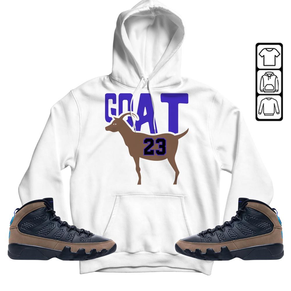 GOAT 23 Air Sneaker Shirt Match Olive Concord 9s, Jordan 9 Olive Concord MKO T-Shirt