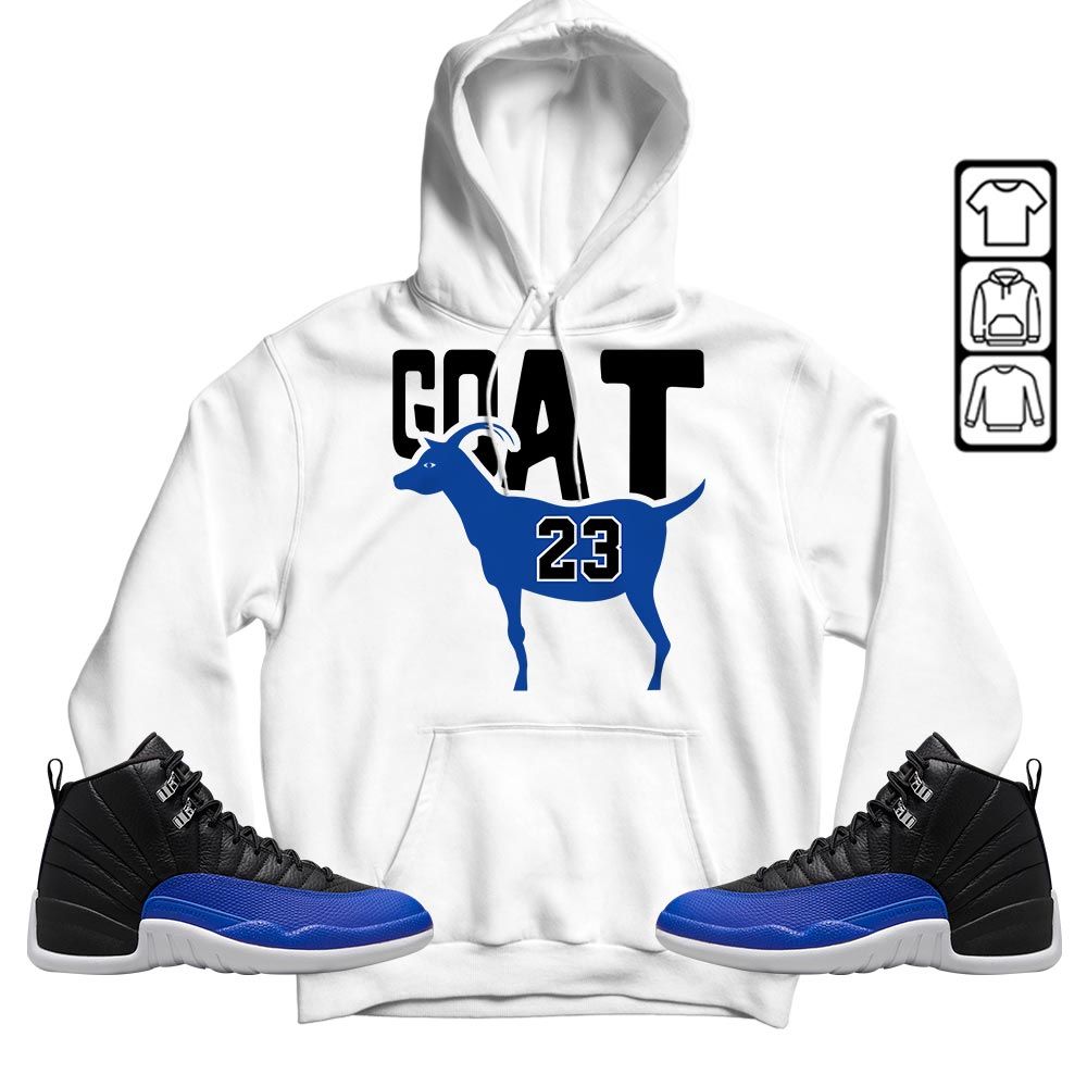 GOAT 23 Air Sneaker Shirt Match Retro Hyper Royal 12s, Jordan 12 Hyper Royal MKO T-Shirt