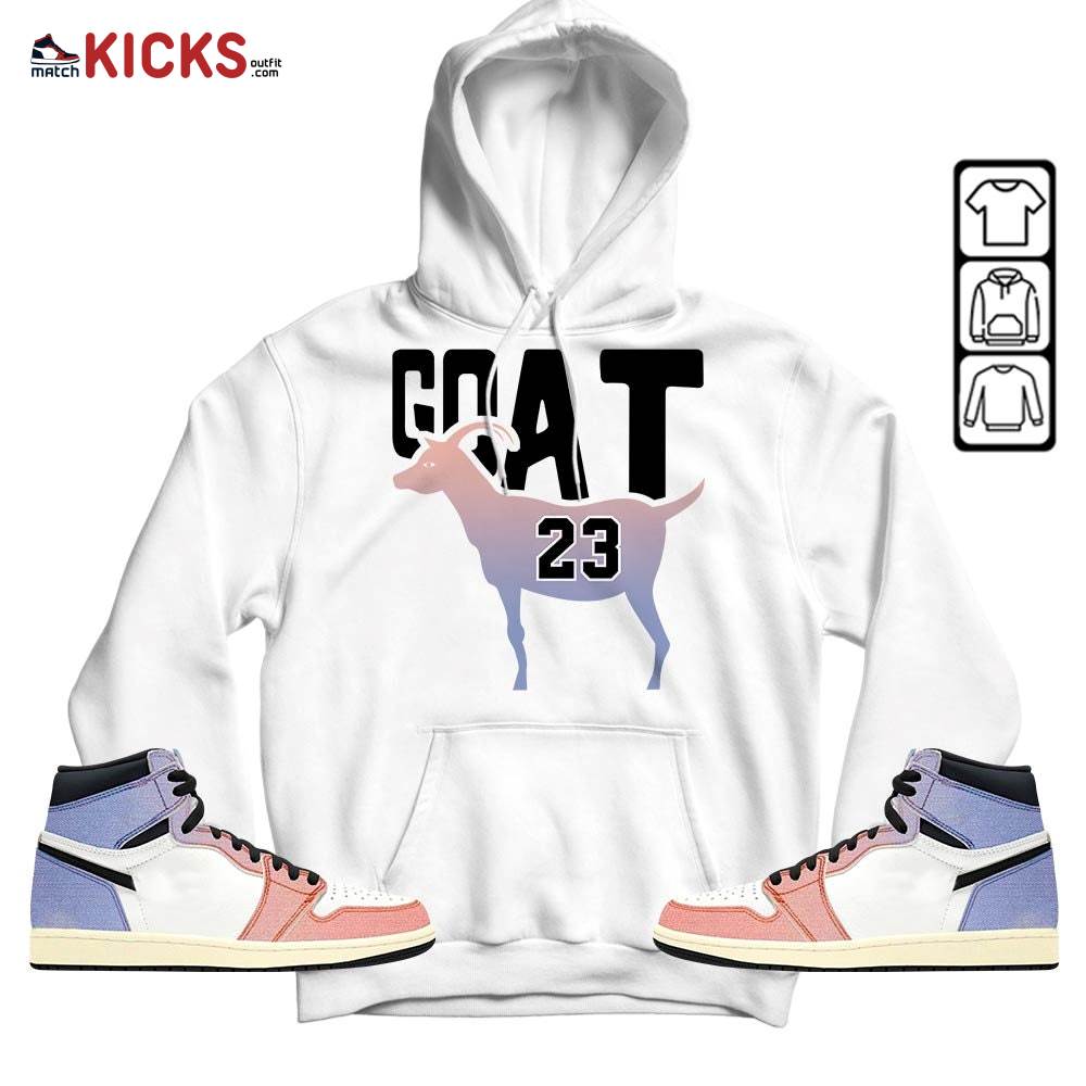 GOAT 23 Air Sneaker Shirt Match Retro Skyline 1s, Jordan 1 High OG Skyline MKO T-Shirt GOAT 23 Air Sneaker Shirt Match Retro Skyline 1s, Jordan 1 High OG Skyline MKO T-Shirt