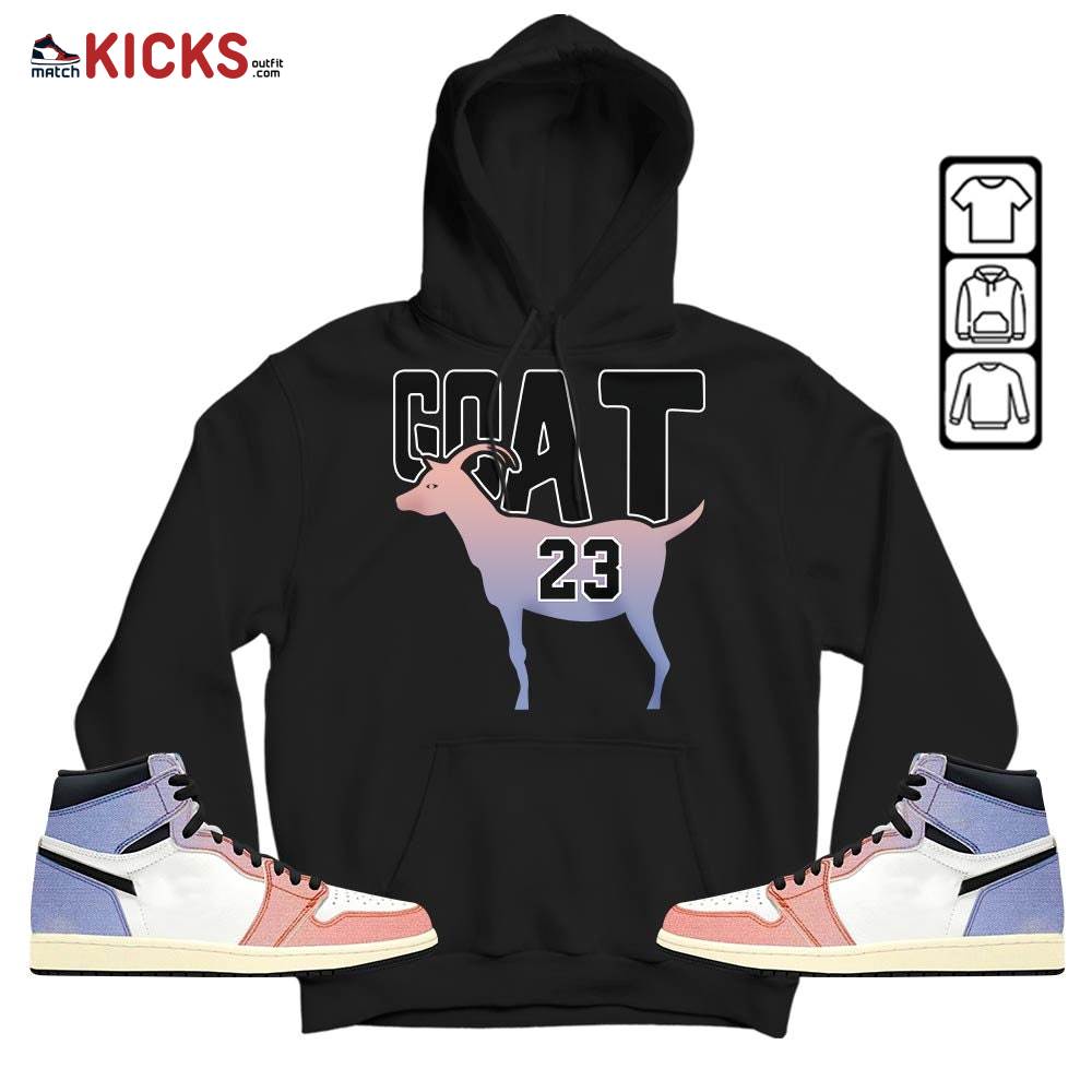 GOAT 23 Air Sneaker Shirt Match Retro Skyline 1s, Jordan 1 High OG Skyline MKO T-Shirt GOAT 23 Air Sneaker Shirt Match Retro Skyline 1s, Jordan 1 High OG Skyline MKO T-Shirt