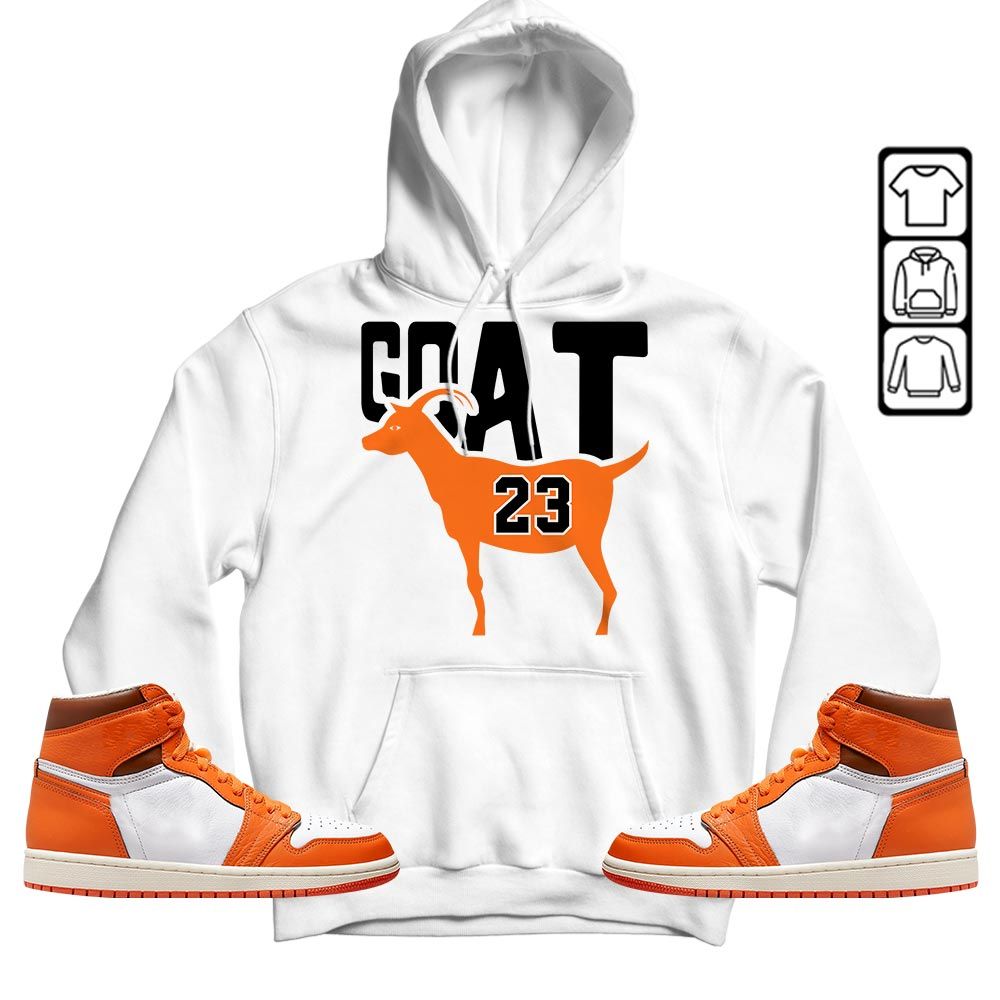 GOAT 23 Air Sneaker Shirt Match Retro Starfish 1s, Jordan 1 Retro High OG Starfish MKO T-Shirt