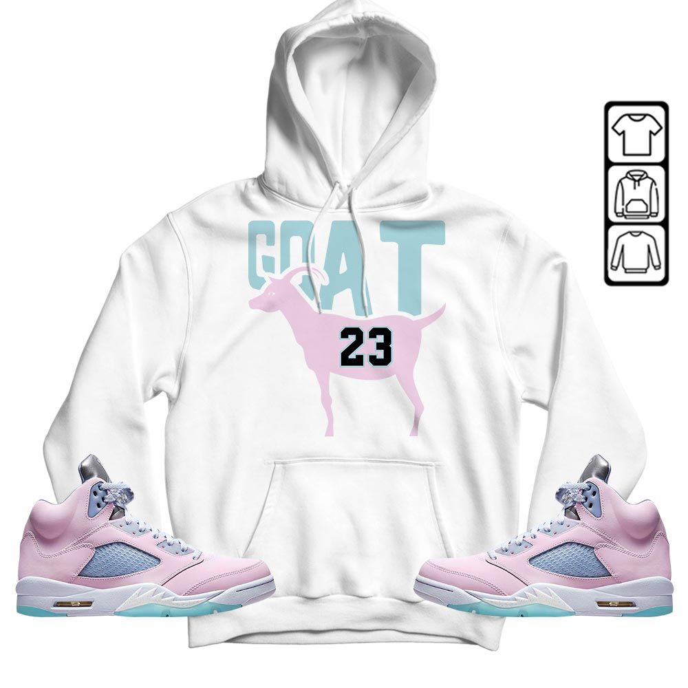 GOAT 23 Air Sneaker Shirt Match SE Easter 5s, Jordan 5 Retro Easter MKO T-Shirt