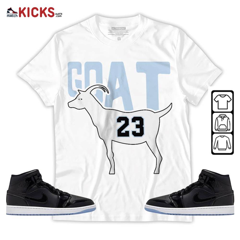 GOAT 23 Air Sneaker Shirt Match Space Jam 1s, Jordan 1 Mid Space Jam MKO T-Shirt