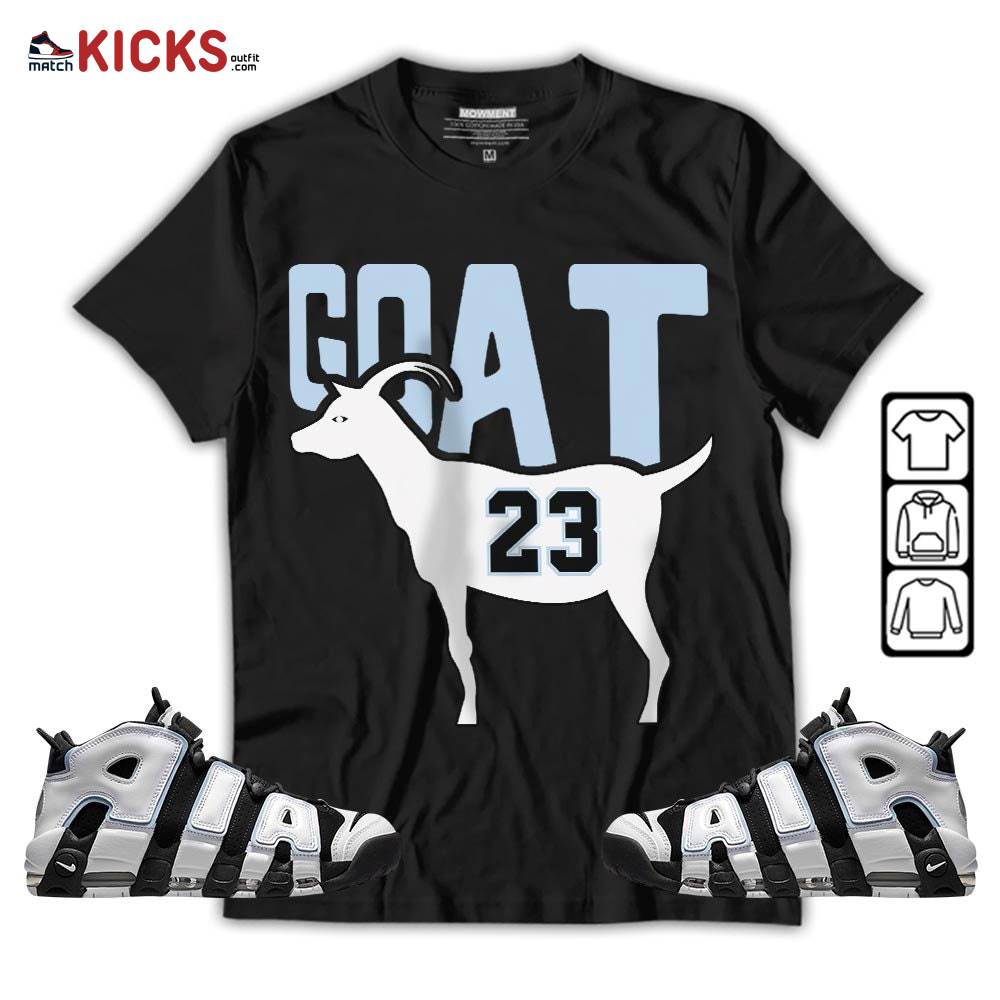 GOAT 23 Air Sneaker Shirt Match Uptempo Cobalt Bliss, Air More Uptempo Cobalt Bliss MKO T-Shirt