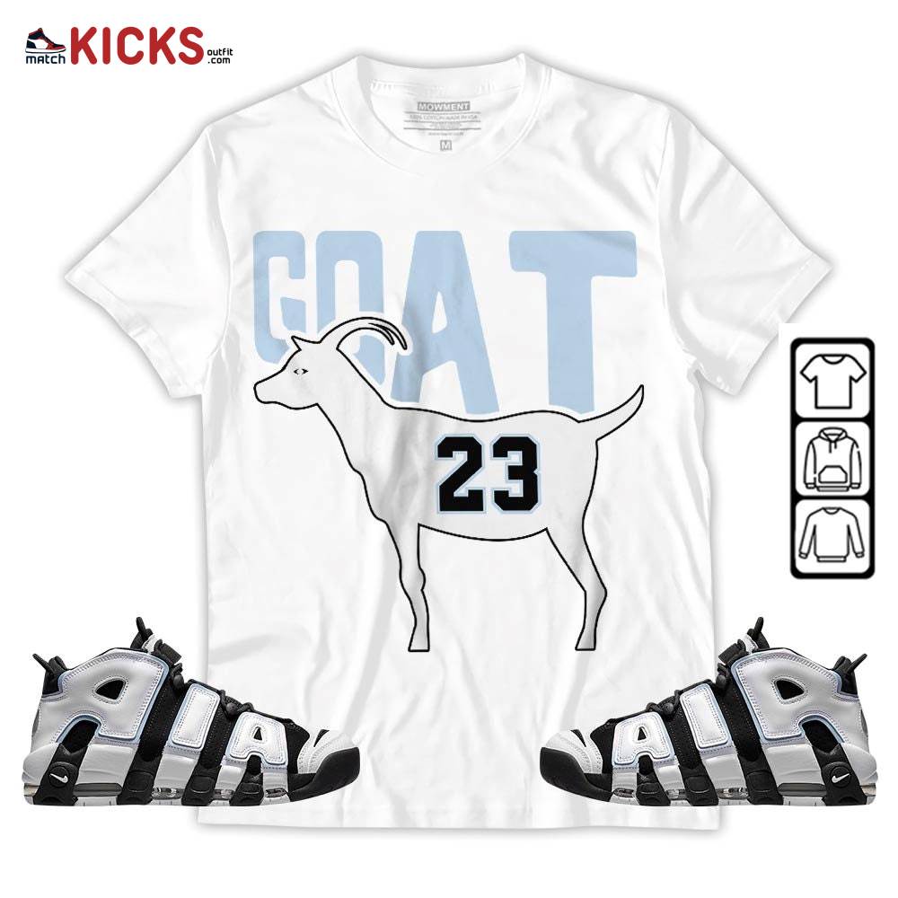 GOAT 23 Air Sneaker Shirt Match Uptempo Cobalt Bliss, Air More Uptempo Cobalt Bliss MKO T-Shirt