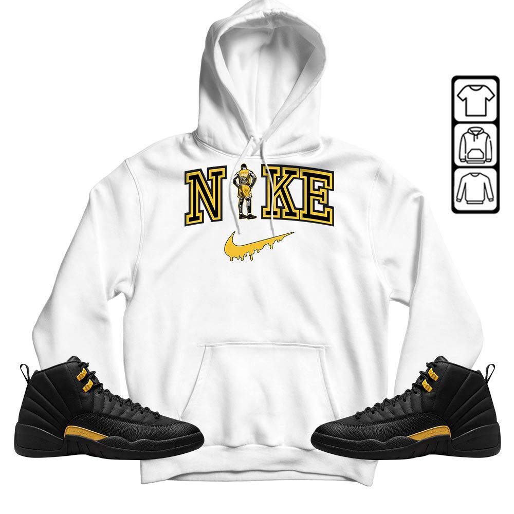 GOAT 23 Basketball Sneaker Shirt Match Black Taxi 12s, Jordan 12 Retro Black Taxi MKO T-Shirt GOAT 23 Basketball Sneaker Shirt Match Black Taxi 12s, Jordan 12 Retro Black Taxi MKO T-Shirt