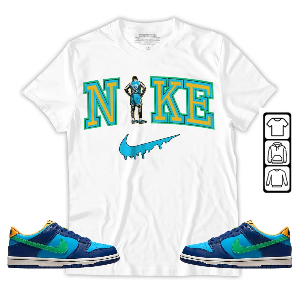 GOAT 23 Basketball Sneaker Shirt Match Dunk Low GS Kyrie, Dunk Low GS Electric Algae MKO T-Shirt GOAT 23 Basketball Sneaker Shirt Match Dunk Low GS Kyrie, Dunk Low GS Electric Algae MKO T-Shirt