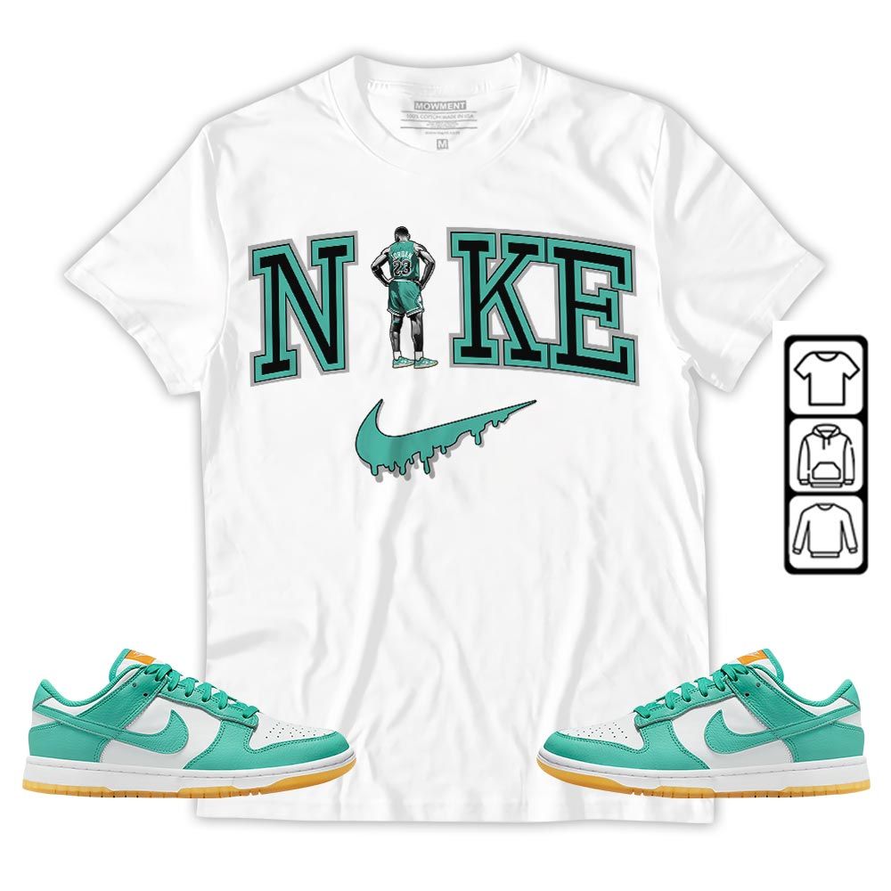 GOAT 23 Basketball Sneaker Shirt Match Dunk Low Turquoise, Dunk Low Teal Zeal MKO T-Shirt GOAT 23 Basketball Sneaker Shirt Match Dunk Low Turquoise, Dunk Low Teal Zeal MKO T-Shirt