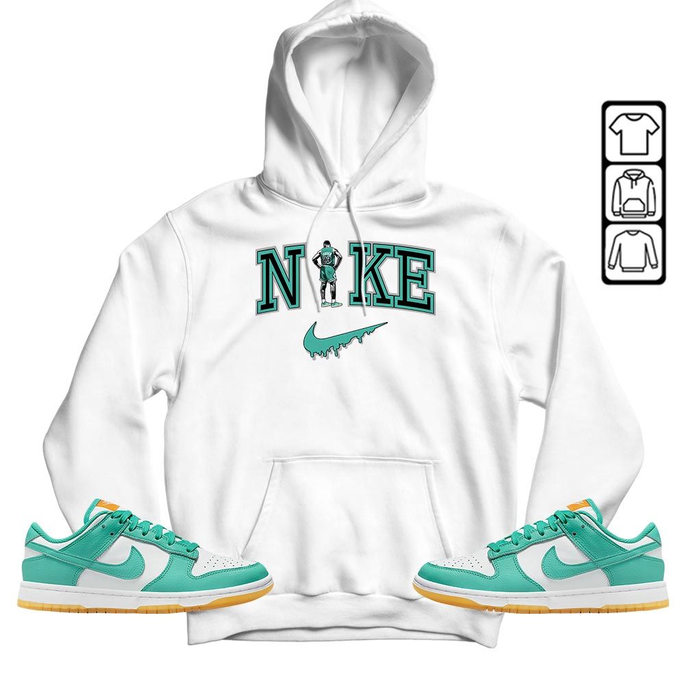 GOAT 23 Basketball Sneaker Shirt Match Dunk Low Turquoise, Dunk Low Teal Zeal MKO T-Shirt