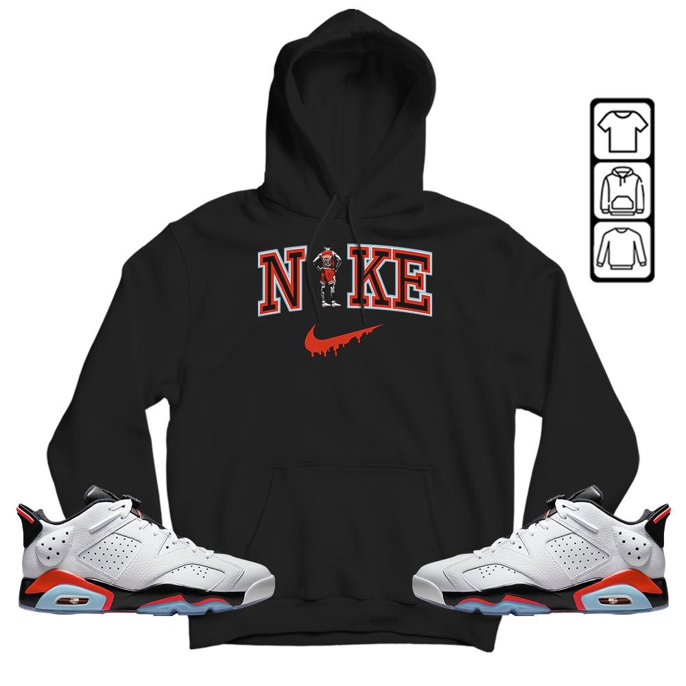 GOAT 23 Basketball Sneaker Shirt Match Golf White Infrared 6s, Jordan 6 Low Infrared MKO T-Shirt GOAT 23 Basketball Sneaker Shirt Match Golf White Infrared 6s, Jordan 6 Low Infrared MKO T-Shirt