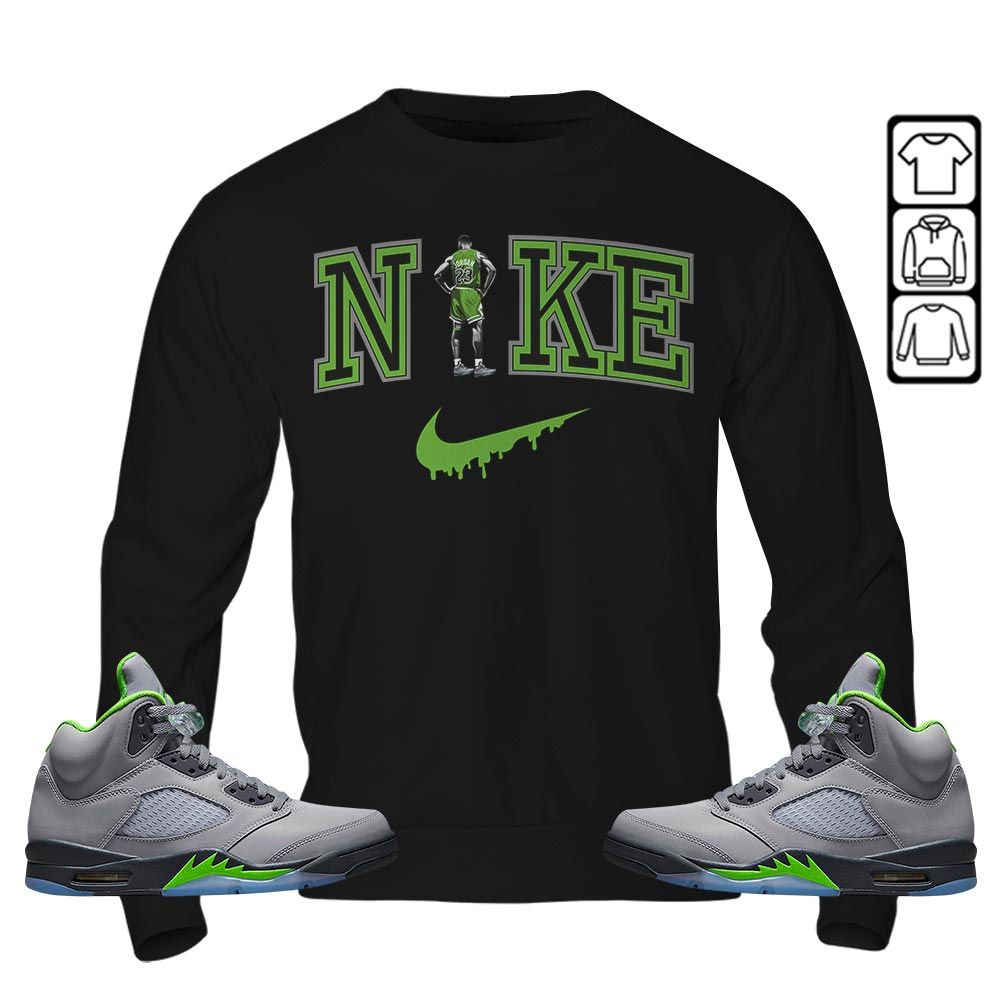 GOAT 23 Basketball Sneaker Shirt Match Green Bean 5s, Jordan 5 Retro Green Bean MKO T-Shirt GOAT 23 Basketball Sneaker Shirt Match Green Bean 5s, Jordan 5 Retro Green Bean MKO T-Shirt