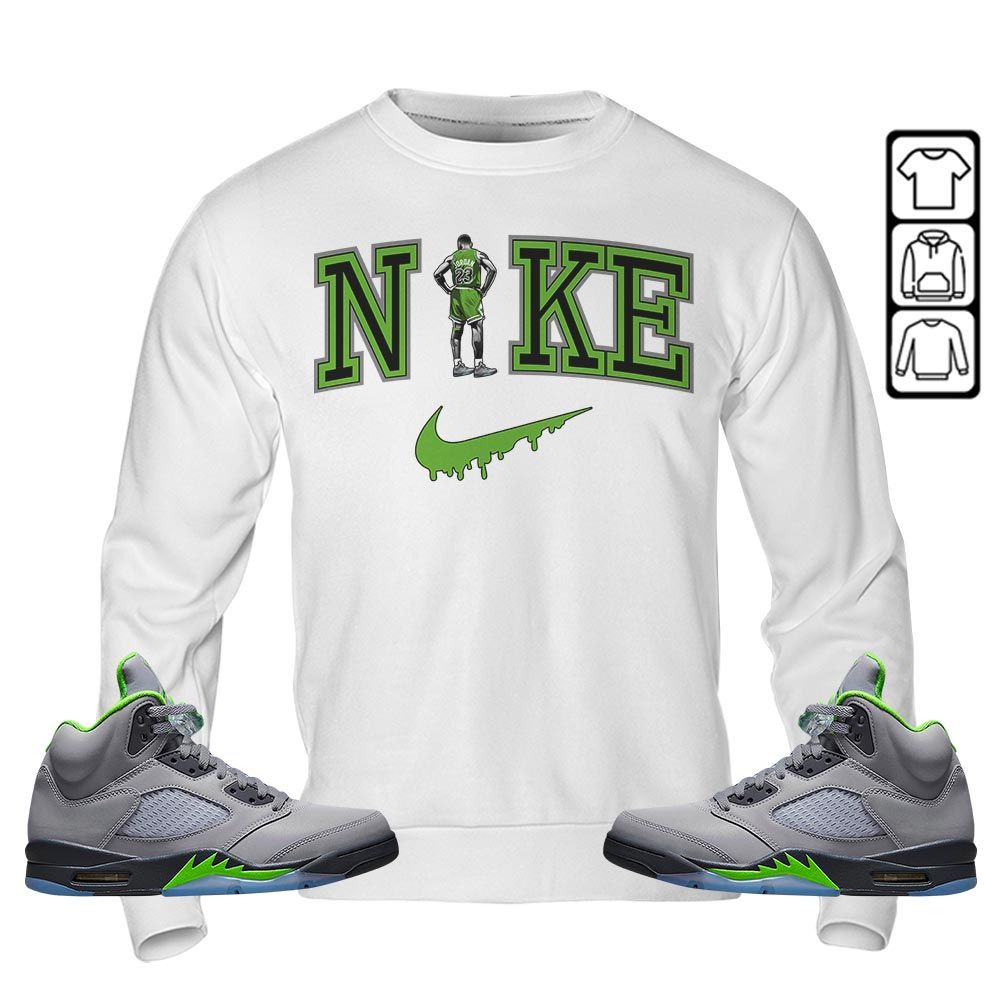 GOAT 23 Basketball Sneaker Shirt Match Green Bean 5s, Jordan 5 Retro Green Bean MKO T-Shirt GOAT 23 Basketball Sneaker Shirt Match Green Bean 5s, Jordan 5 Retro Green Bean MKO T-Shirt