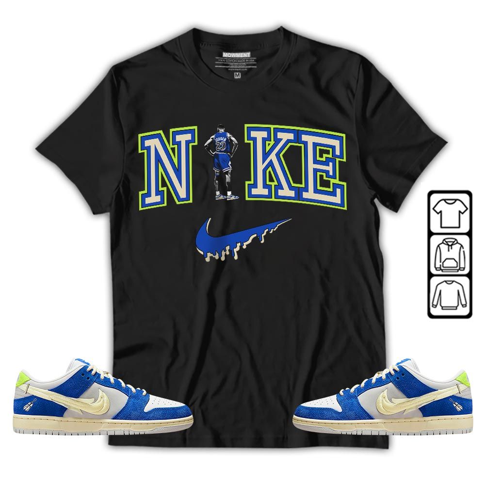GOAT 23 Basketball Sneaker Shirt Match Low Fly Streetwear, SB Dunk Low Fly Streetwear MKO T-Shirt