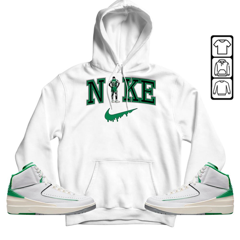 GOAT 23 Basketball Sneaker Shirt Match Lucky Green 2s, Jordan 2 Lucky Green MKO T-Shirt