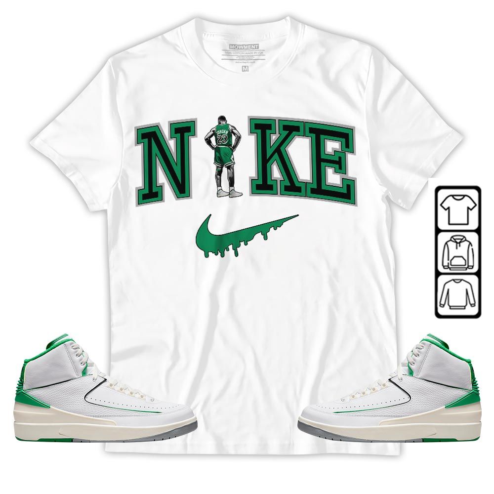 GOAT 23 Basketball Sneaker Shirt Match Lucky Green 2s, Jordan 2 Lucky Green MKO T-Shirt GOAT 23 Basketball Sneaker Shirt Match Lucky Green 2s, Jordan 2 Lucky Green MKO T-Shirt
