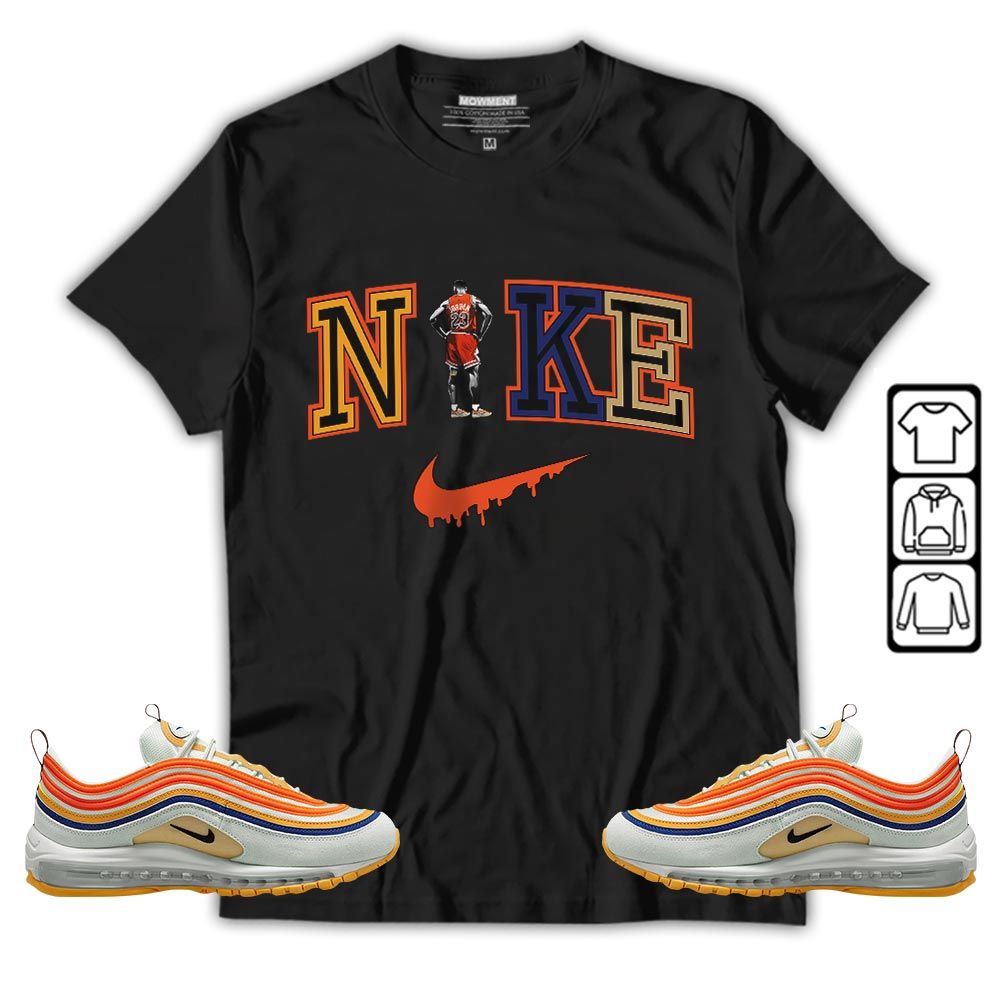 GOAT 23 Basketball Sneaker Shirt Match Max 97 Frank Rudy, Air Max 97 SE Air Pressure MKO T-Shirt