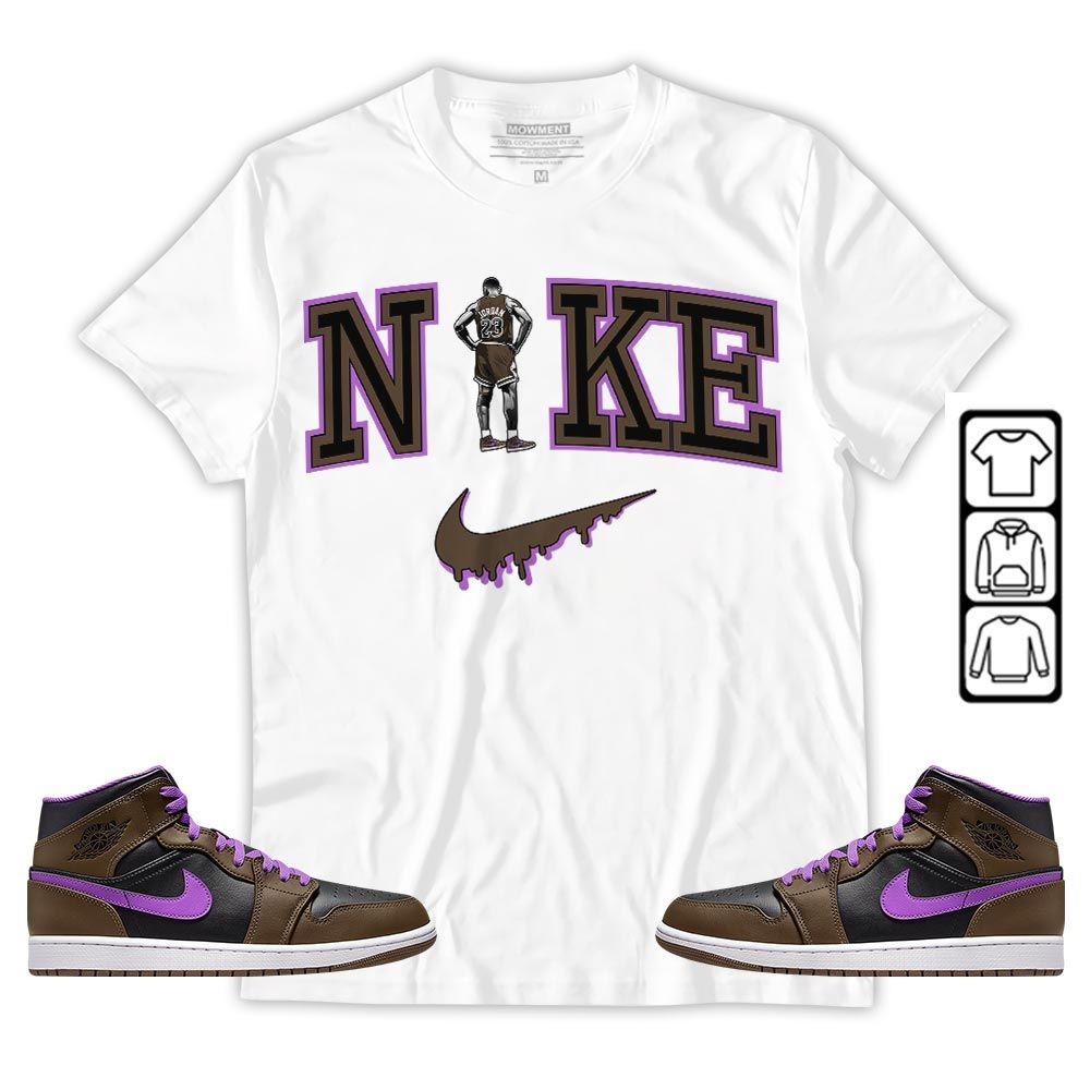 GOAT 23 Basketball Sneaker Shirt Match Mid Palomino 1s, Jordan 1 Mid Palomino MKO T-Shirt GOAT 23 Basketball Sneaker Shirt Match Mid Palomino 1s, Jordan 1 Mid Palomino MKO T-Shirt