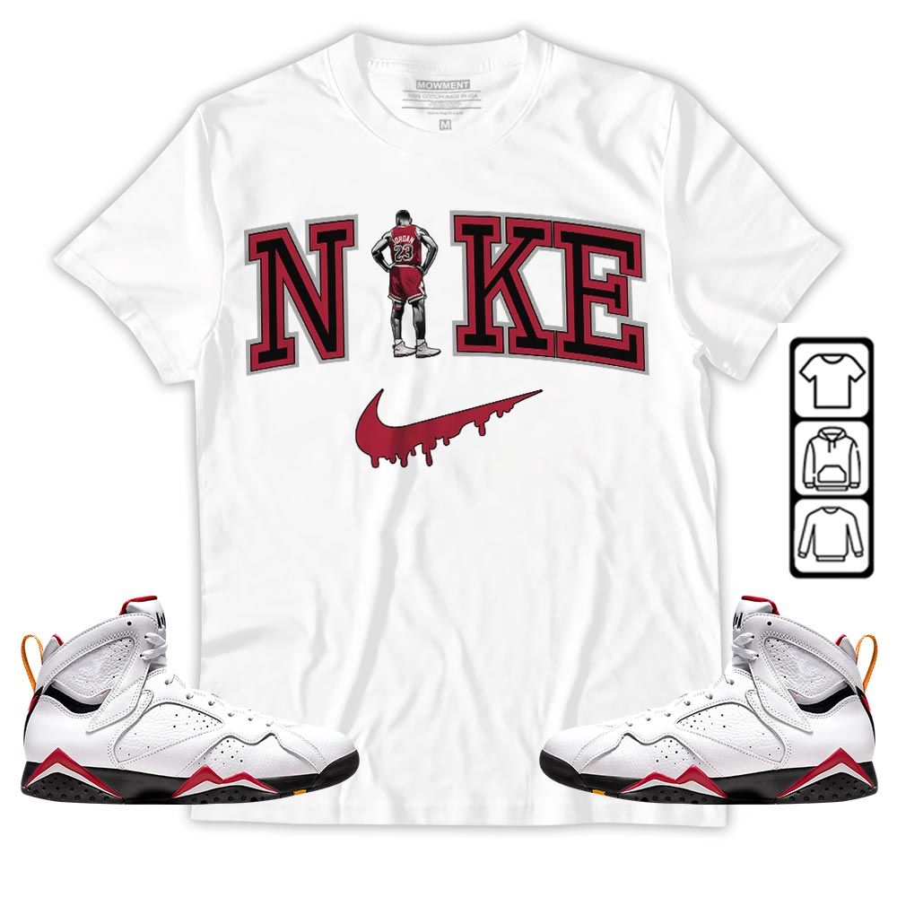 GOAT 23 Basketball Sneaker Shirt Match OG Cardinal 7s, Jordan 7 Retro Cardinal MKO T-Shirt GOAT 23 Basketball Sneaker Shirt Match OG Cardinal 7s, Jordan 7 Retro Cardinal MKO T-Shirt