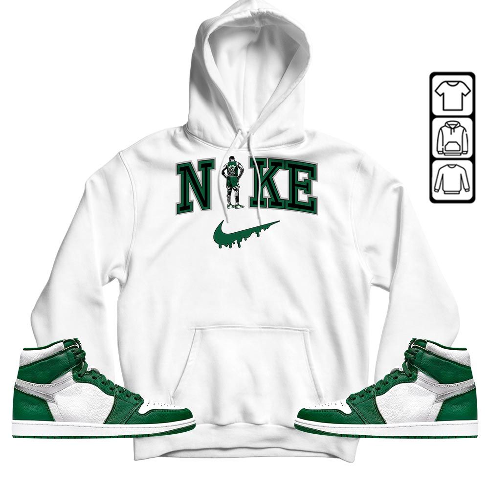 GOAT 23 Basketball Sneaker Shirt Match OG Gorge Green 1s, Jordan 1 Retro High Gorge Green MKO T-Shirt