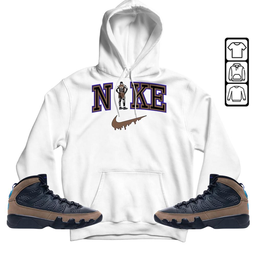 GOAT 23 Basketball Sneaker Shirt Match Olive Concord 9s, Jordan 9 Olive Concord MKO T-Shirt