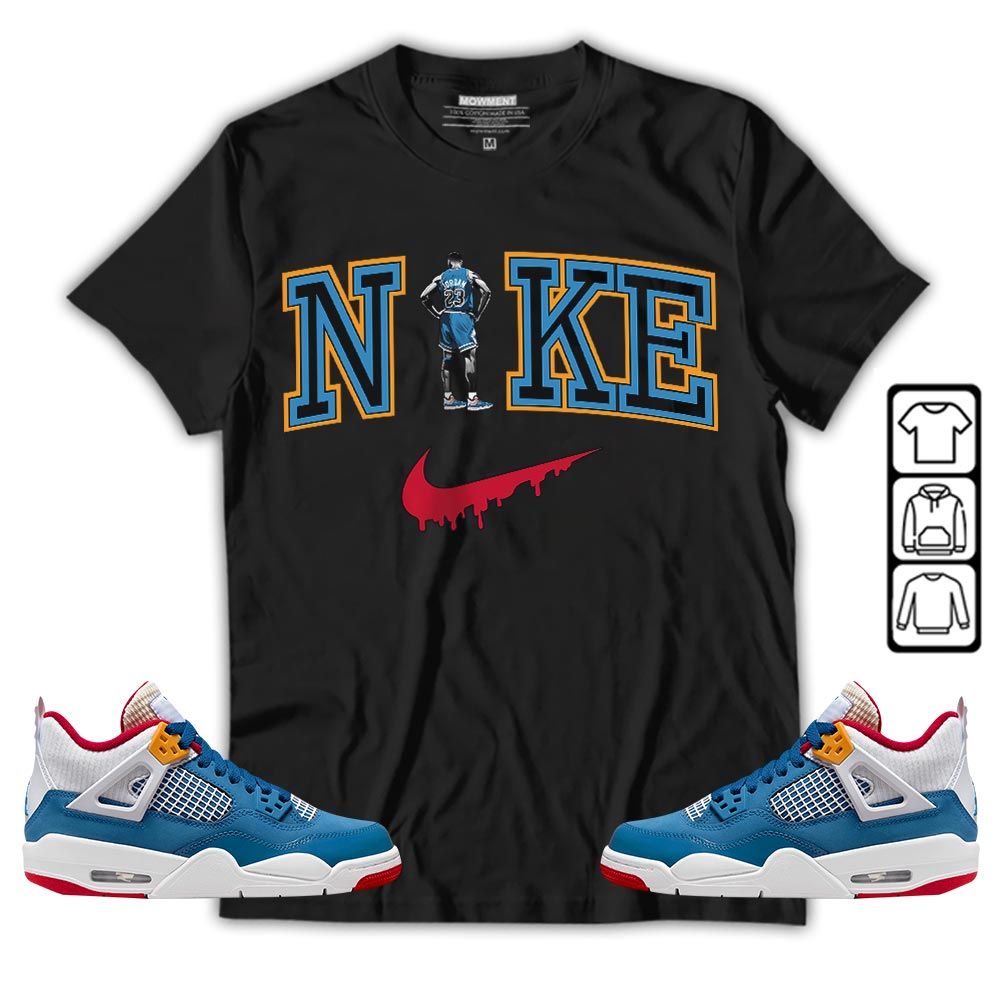 GOAT 23 Basketball Sneaker Shirt Match Retro Messy Room 4s, Jordan 4 GS Messy Room MKO T-Shirt