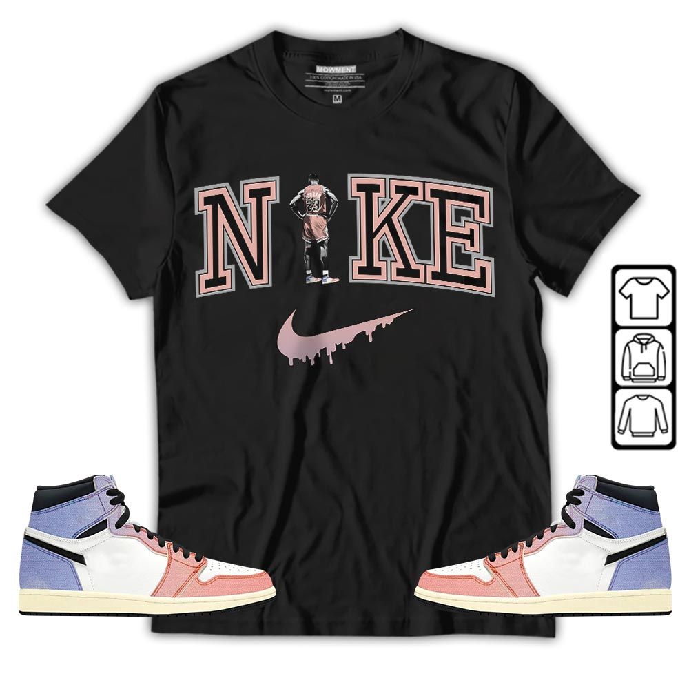 GOAT 23 Basketball Sneaker Shirt Match Retro Skyline 1s, Jordan 1 High OG Skyline MKO T-Shirt