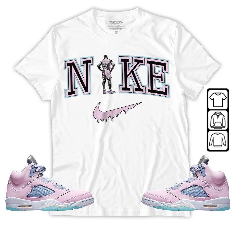 GOAT 23 Basketball Sneaker Shirt Match SE Easter 5s, Jordan 5 Retro Easter MKO T-Shirt GOAT 23 Basketball Sneaker Shirt Match SE Easter 5s, Jordan 5 Retro Easter MKO T-Shirt