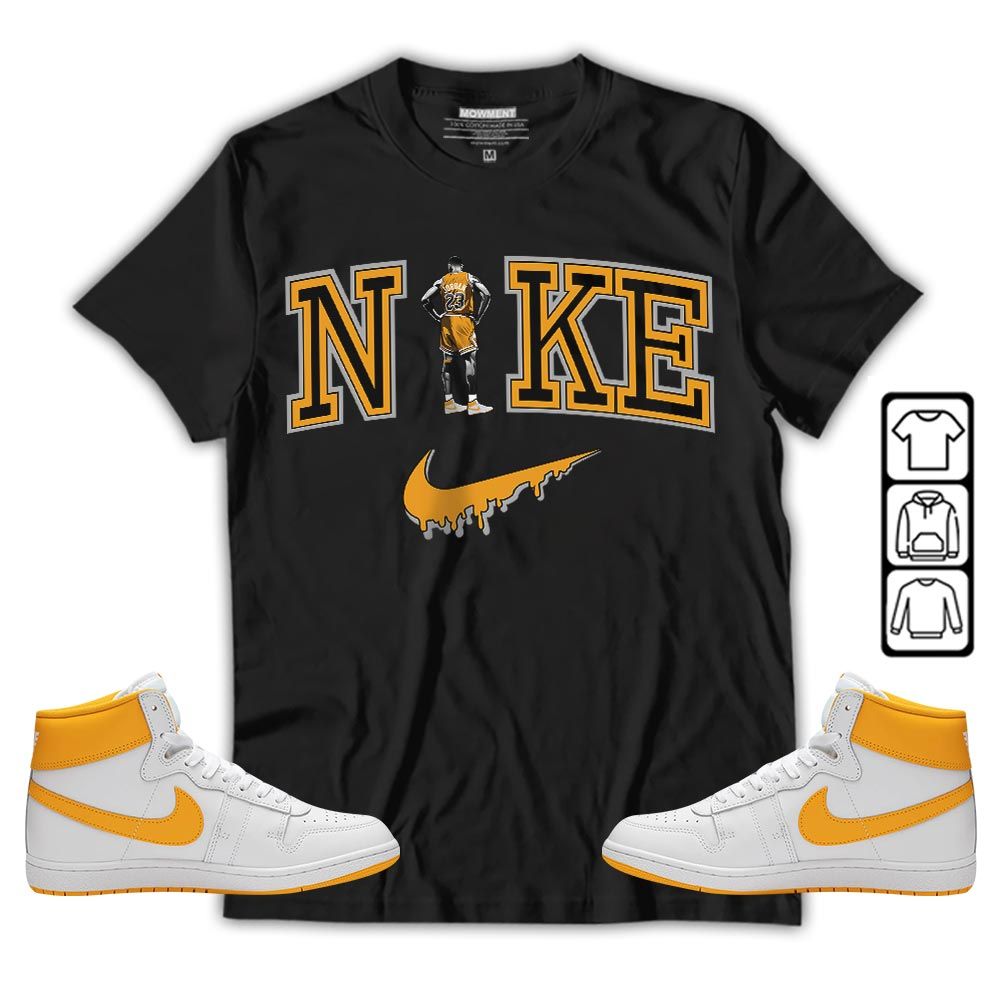 GOAT 23 Basketball Sneaker Shirt Match Ship SP University Gold, Ship SP University Gold MKO T-Shirt