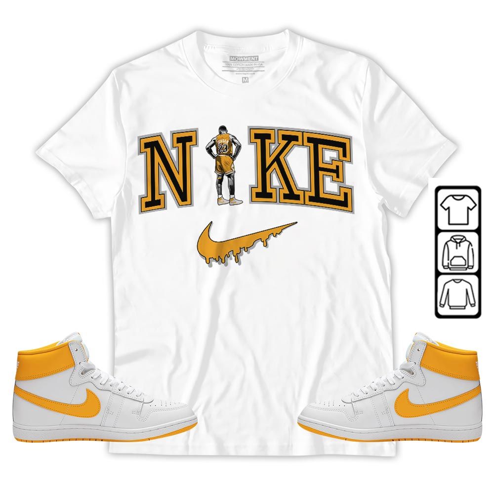 GOAT 23 Basketball Sneaker Shirt Match Ship SP University Gold, Ship SP University Gold MKO T-Shirt GOAT 23 Basketball Sneaker Shirt Match Ship SP University Gold, Ship SP University Gold MKO T-Shirt