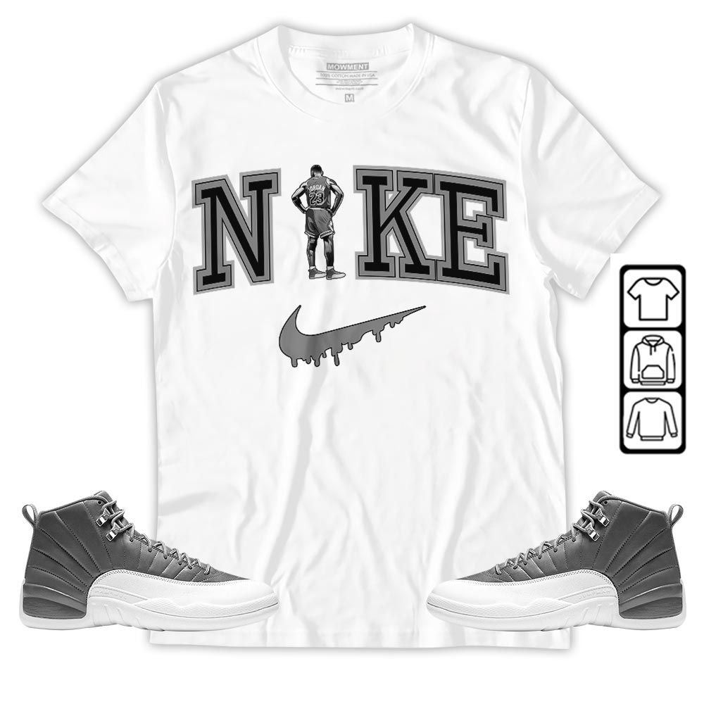 GOAT 23 Basketball Sneaker Shirt Match Stealth 12s, Jordan 12 Retro Stealth MKO T-Shirt GOAT 23 Basketball Sneaker Shirt Match Stealth 12s, Jordan 12 Retro Stealth MKO T-Shirt