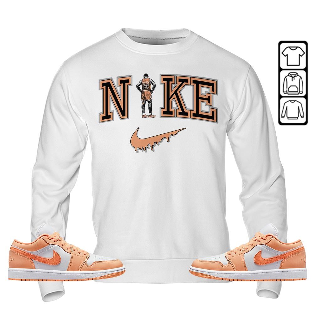 GOAT 23 Basketball Sneaker Shirt Match Sunset Haze 1s, Jordan 1 Low Sunset Haze MKO T-Shirt GOAT 23 Basketball Sneaker Shirt Match Sunset Haze 1s, Jordan 1 Low Sunset Haze MKO T-Shirt