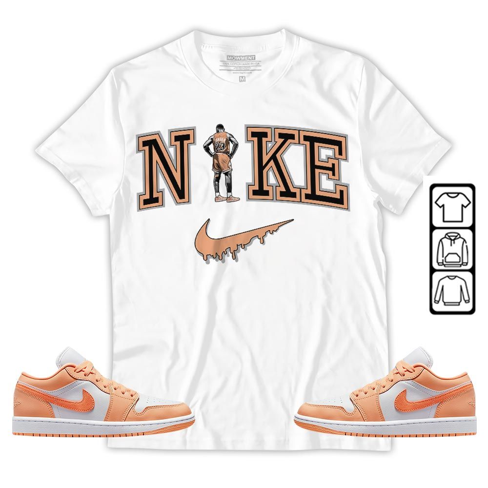 GOAT 23 Basketball Sneaker Shirt Match Sunset Haze 1s, Jordan 1 Low Sunset Haze MKO T-Shirt GOAT 23 Basketball Sneaker Shirt Match Sunset Haze 1s, Jordan 1 Low Sunset Haze MKO T-Shirt