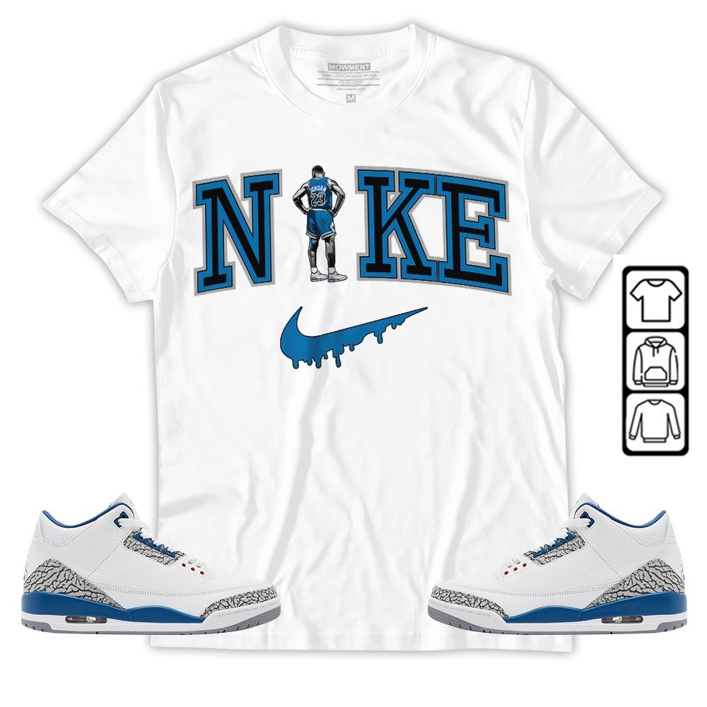 GOAT 23 Basketball Sneaker Shirt Match Wizards 3s, Jordan Retro 3 Wizards MKO T-Shirt GOAT 23 Basketball Sneaker Shirt Match Wizards 3s, Jordan Retro 3 Wizards MKO T-Shirt