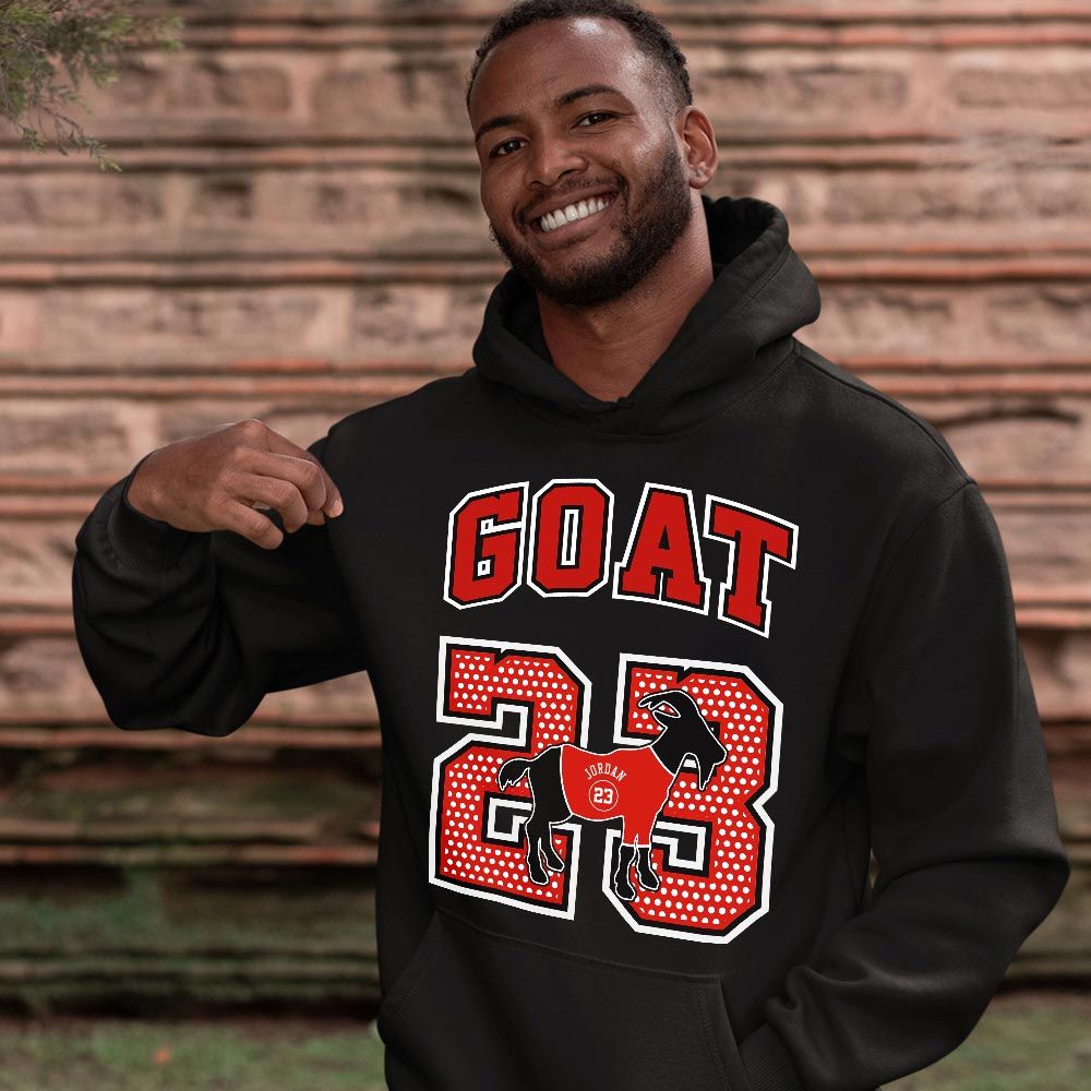 Goat 23 Jordan Sneaker Shirt Match Cherry 11s, Jordan 11 Retro Cherry MKO T-Shirt Goat 23 Jordan Sneaker Shirt Match Cherry 11s, Jordan 11 Retro Cherry MKO T-Shirt