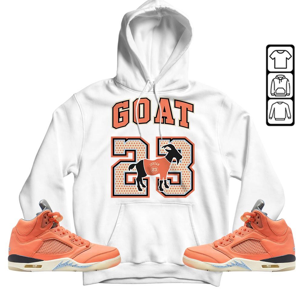 Goat 23 Jordan Sneaker Shirt Match Crimson Bliss 5s, Jordan 5 DJ Khaled Crimson Bliss MKO T-Shirt