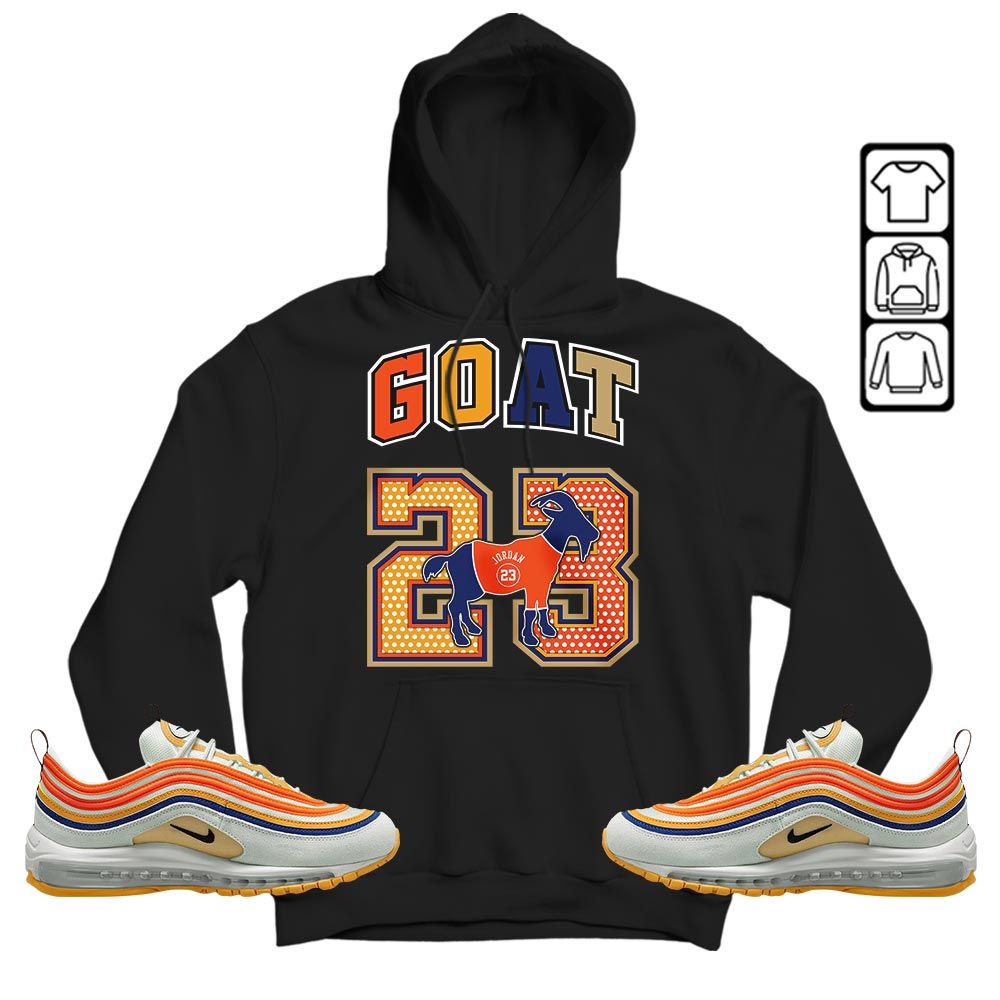 Goat 23 Jordan Sneaker Shirt Match Max 97 Frank Rudy, Air Max 97 SE Air Pressure MKO T-Shirt Goat 23 Jordan Sneaker Shirt Match Max 97 Frank Rudy, Air Max 97 SE Air Pressure MKO T-Shirt