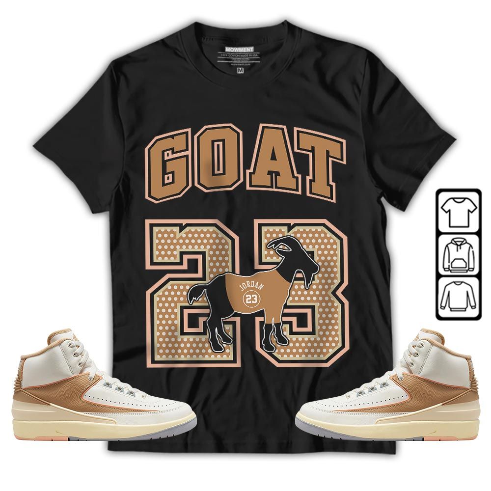 Goat 23 Jordan Sneaker Shirt Match Retro Craft 2s, Jordan 2 Craft MKO T-Shirt