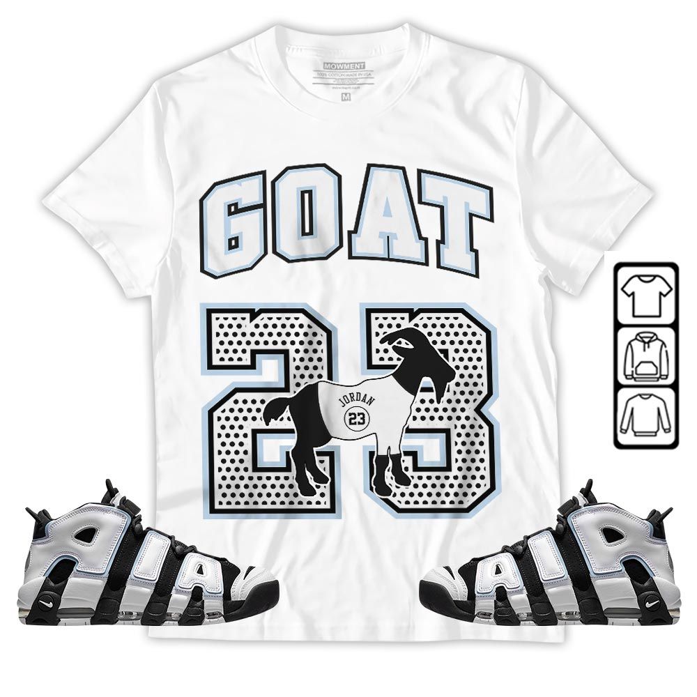 Goat 23 Jordan Sneaker Shirt Match Uptempo Cobalt Bliss, Air More Uptempo Cobalt Bliss MKO T-Shirt Goat 23 Jordan Sneaker Shirt Match Uptempo Cobalt Bliss, Air More Uptempo Cobalt Bliss MKO T-Shirt