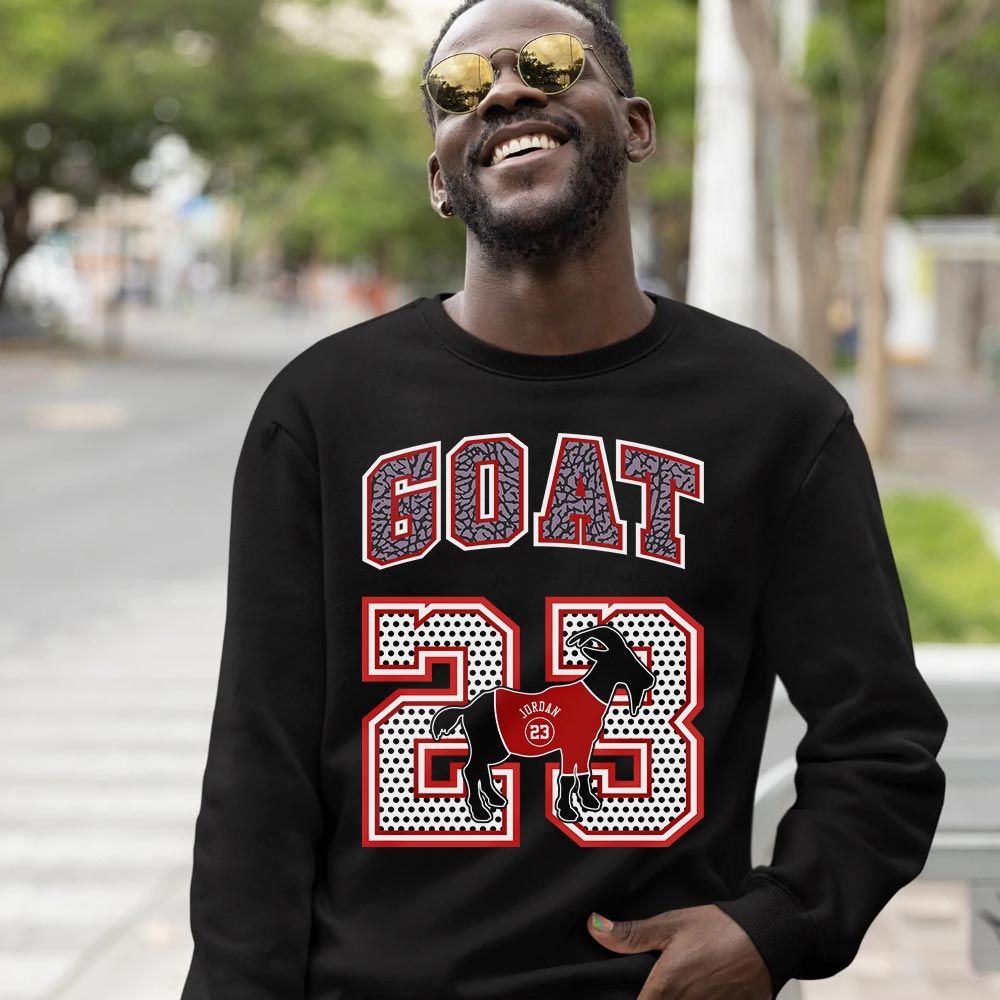 Goat 23 Jordan Sneaker Shirt Match White Cement 3s, Jordan Retro 3 White Cement MKO T-Shirt Goat 23 Jordan Sneaker Shirt Match White Cement 3s, Jordan Retro 3 White Cement MKO T-Shirt