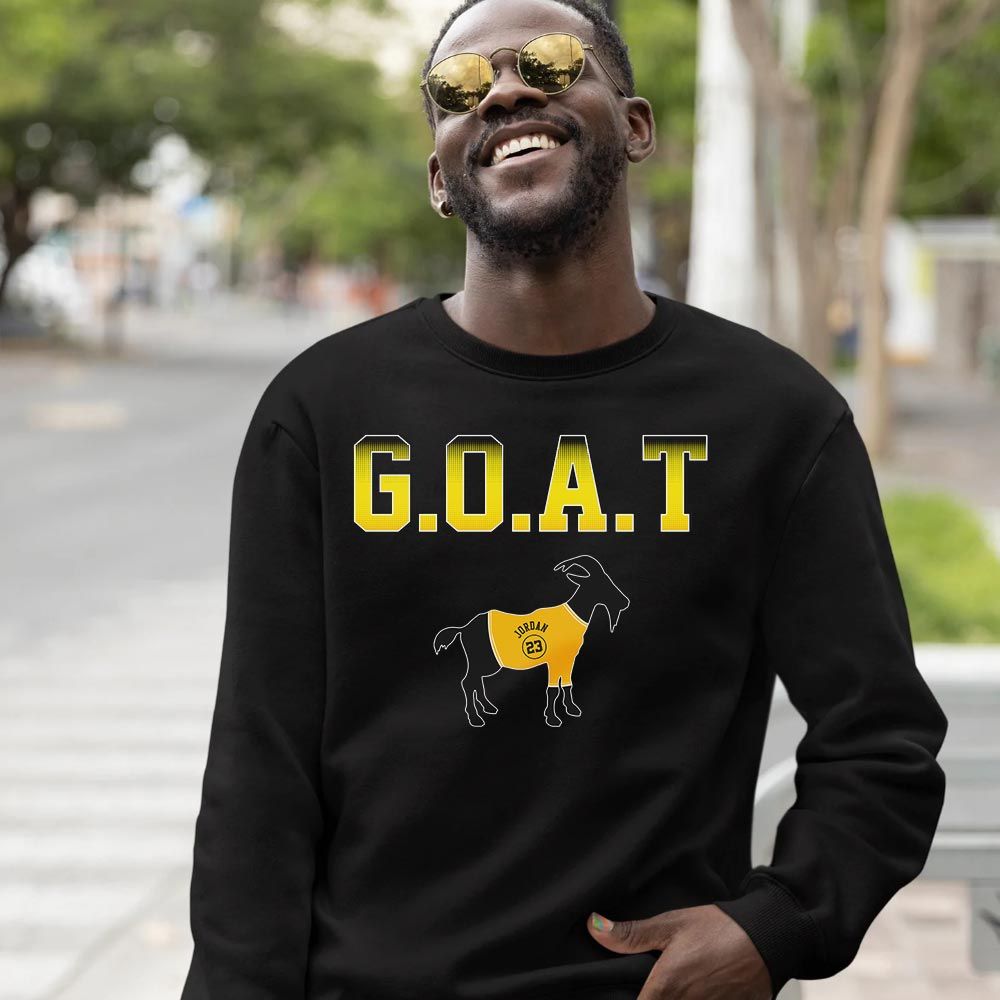 Goat Jordan Sneaker Shirt Match 2023 Thunder 4s, Jordan Retro 4 Thunder MKO Sweatshirt Goat Jordan Sneaker Shirt Match 2023 Thunder 4s, Jordan Retro 4 Thunder MKO Sweatshirt