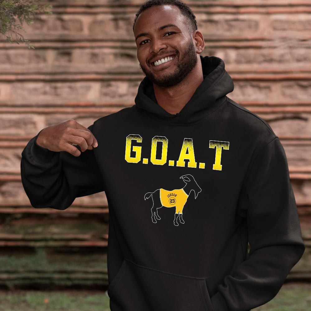 Goat Jordan Sneaker Shirt Match 2023 Thunder 4s, Jordan Retro 4 Thunder MKO Sweatshirt Goat Jordan Sneaker Shirt Match 2023 Thunder 4s, Jordan Retro 4 Thunder MKO Sweatshirt