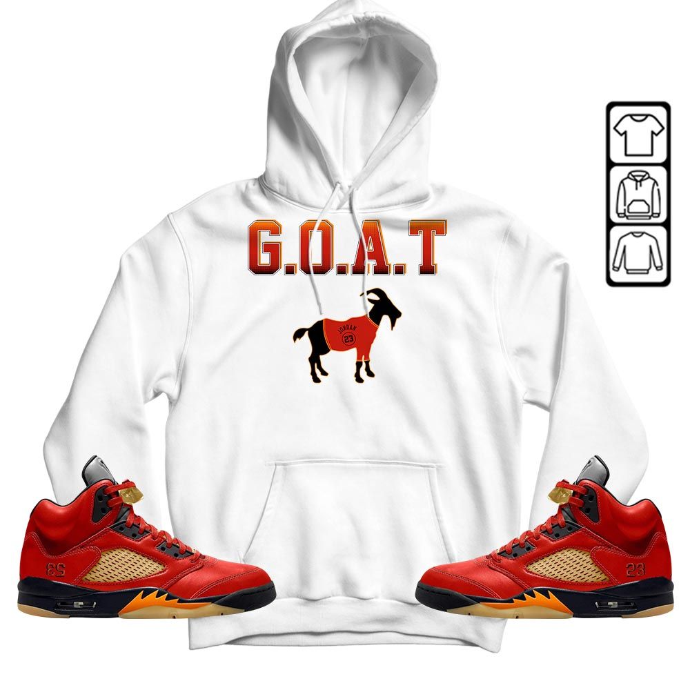 Goat Jordan Sneaker Shirt Match 5 Dunk On Mars, Jordan 5 Mars For Her MKO T-Shirt