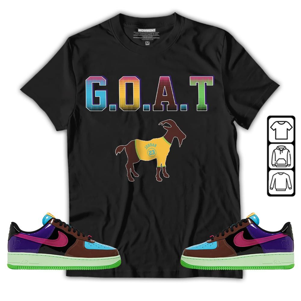 Goat Jordan Sneaker Shirt Match AF 1 Low SP Pink Prime, Air Force 1 Undefeated Pink Prime MKO T-Shirt