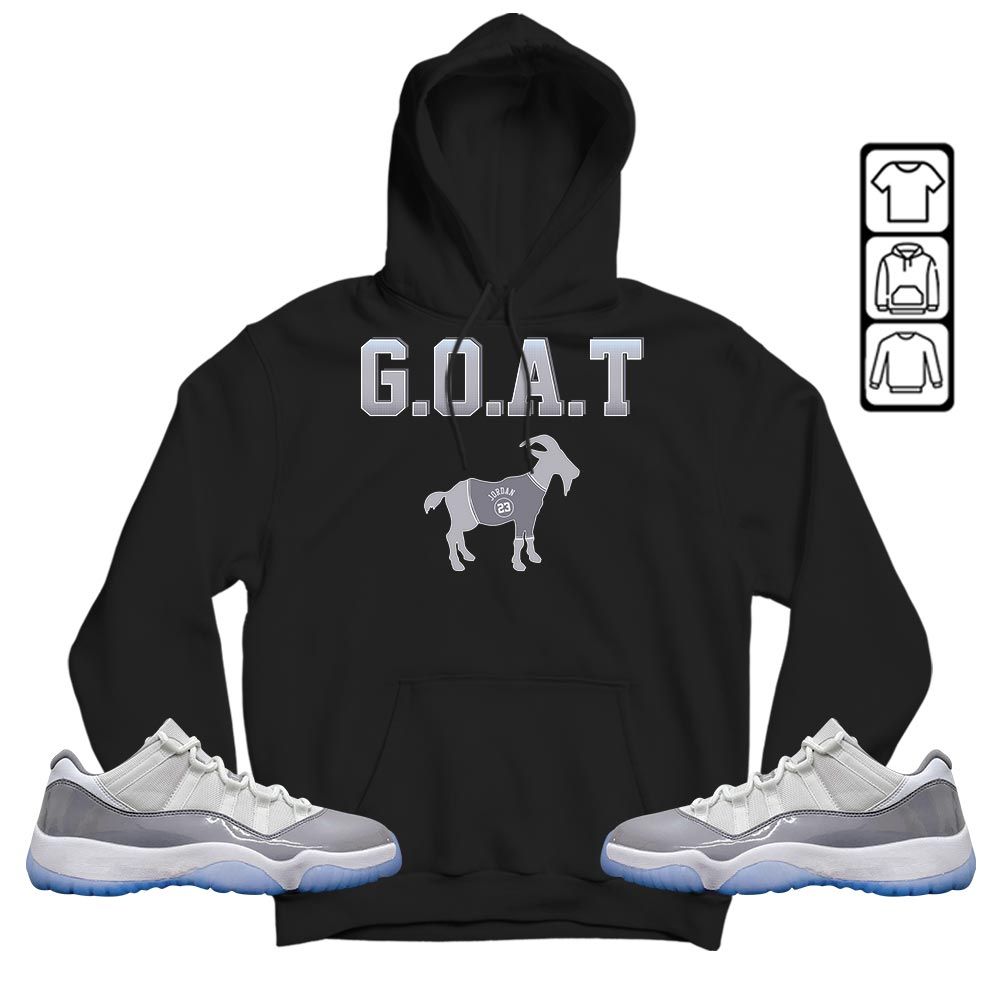 Goat Jordan Sneaker Shirt Match Cement Grey 11s, Jordan 11 Low Cement Grey MKO T-Shirt Goat Jordan Sneaker Shirt Match Cement Grey 11s, Jordan 11 Low Cement Grey MKO T-Shirt