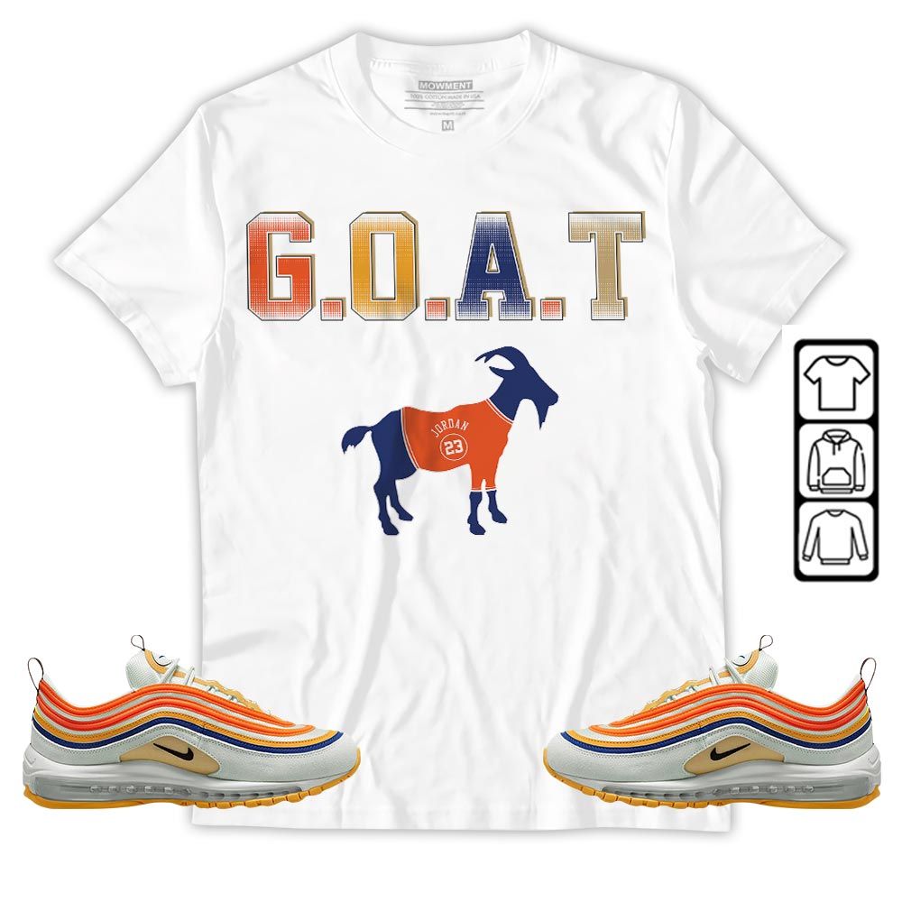 Goat Jordan Sneaker Shirt Match Max 97 Frank Rudy, Air Max 97 SE Air Pressure MKO T-Shirt Goat Jordan Sneaker Shirt Match Max 97 Frank Rudy, Air Max 97 SE Air Pressure MKO T-Shirt